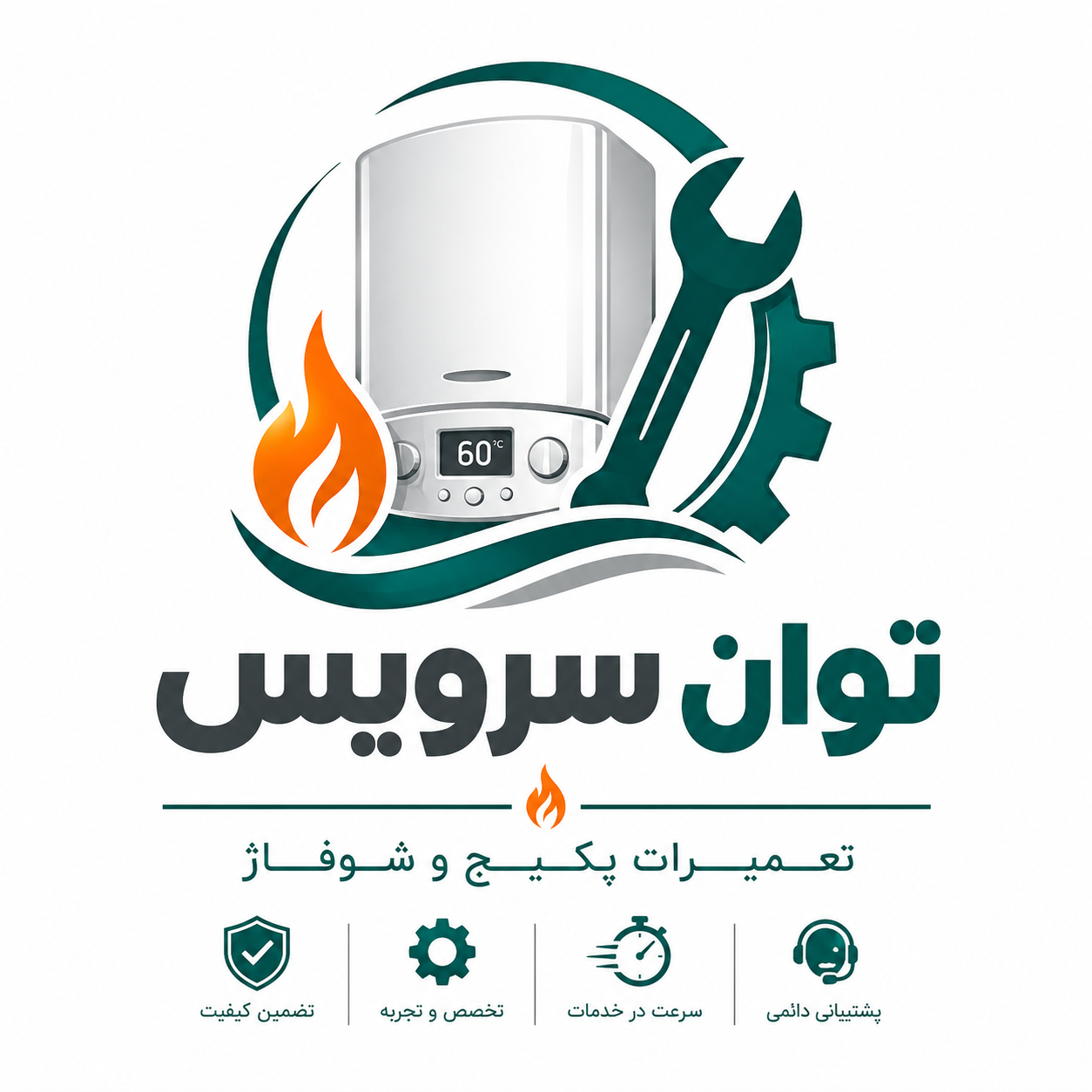 لوگوی توان سرویس